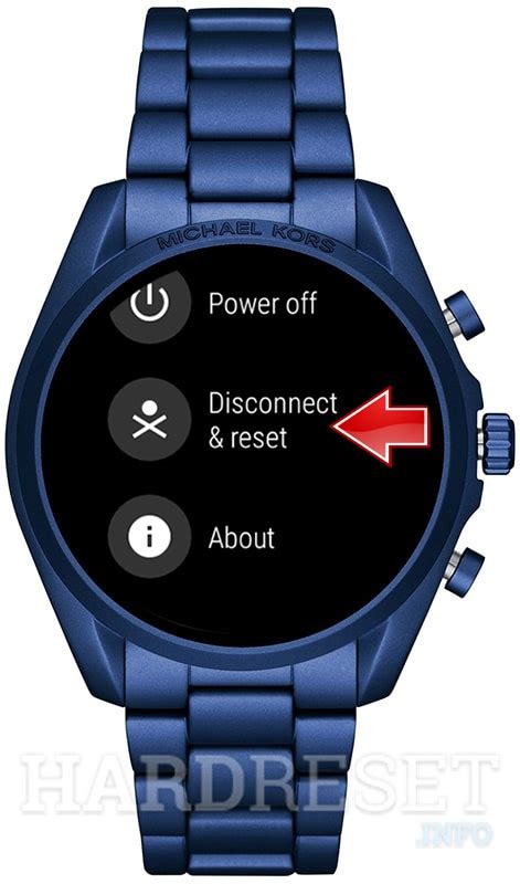 how to factory reset michael kors access watch|How to Reset Michael Kors Smartwatch: Step.